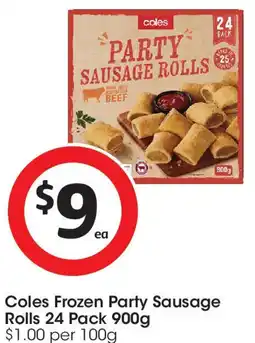 Coles Coles Frozen Party Sausage Rolls offer