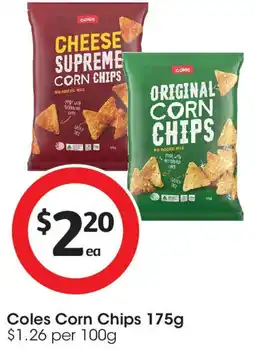 Coles Coles Corn Chips offer