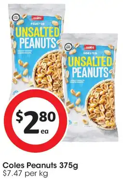 Coles Coles Peanuts offer