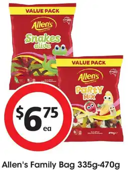 Coles Allen's Family Bag offer