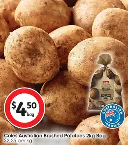 Coles Coles Australian Brushed Potatoes offer