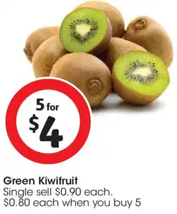 Coles Green Kiwifruit offer