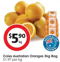Coles Coles Australian Oranges offer