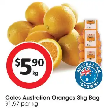 Coles Coles Australian Oranges offer