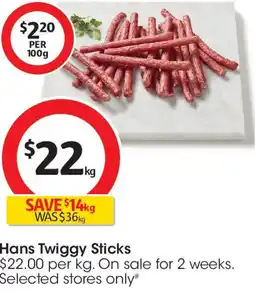 Coles Hans Twiggy Sticks offer