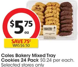 Coles Coles Bakery Mixed Tray Cookies offer