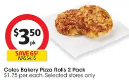 Coles Coles Bakery Pizza Rolls offer