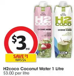 Coles H2coco Coconut Water offer