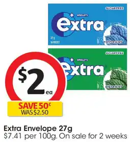 Coles Extra Envelope offer