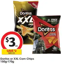Coles Doritos or XXL Corn Chips offer