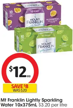 Coles Mt Franklin Lightly Sparkling Water offer