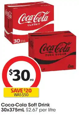 Coles Coca-Cola Soft Drink offer