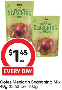 Coles Coles Mexican Seasoning Mix offer