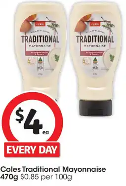 Coles Coles Traditional Mayonnaise offer