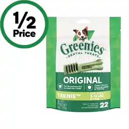 Woolworths Greenies Dog Dental Treats 170g offer