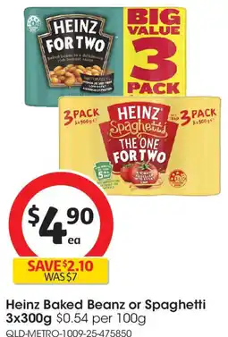 Coles Heinz Baked Beanz or Spaghetti offer