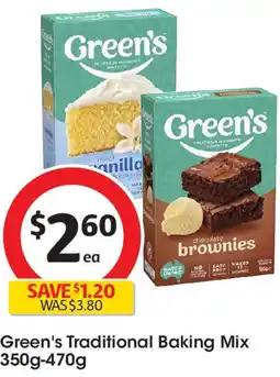 Coles Green's Traditional Baking Mix offer
