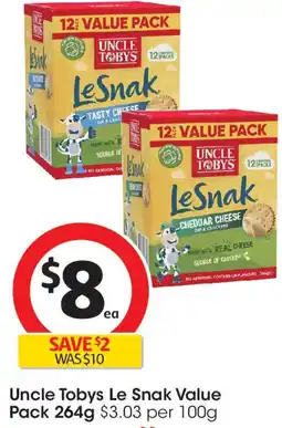 Coles Uncle Tobys Le Snak offer
