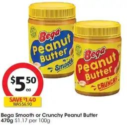Coles Bega Smooth or Crunchy Peanut Butter offer