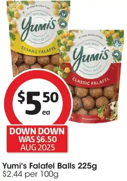 Coles Yumi's Falafel Balls offer