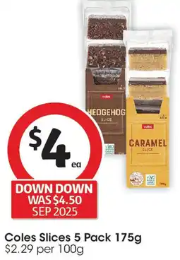 Coles Coles Slices offer