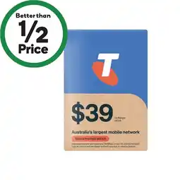 Woolworths Telstra $39 Starter Pack‡ offer