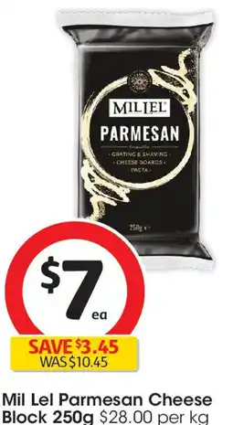 Coles Mil Lel Parmesan Cheese Block offer
