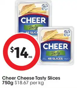 Coles Cheer Cheese Tasty Slices offer