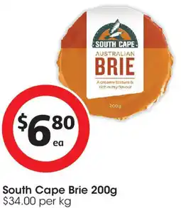 Coles South Cape Brie offer