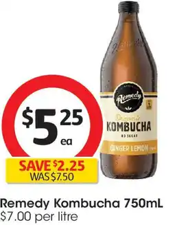 Coles Remedy Kombucha offer