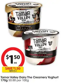 Coles Tamar Valley Dairy The Creamery Yoghurt offer