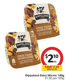Coles Gippsland Dairy Mix-ins offer