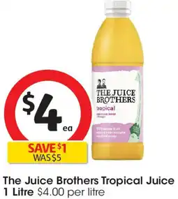 Coles The Juice Brothers Tropical Juice offer