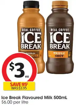 Coles Ice Break Flavoured Milk offer
