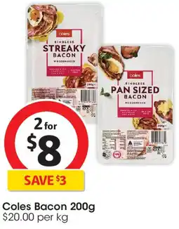 Coles Coles Bacon offer