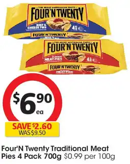 Coles Four'N Twenty Traditional Meat Pies offer