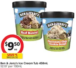 Coles Ben & Jerry's Ice Cream Tub offer