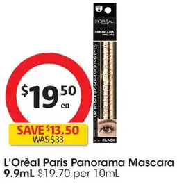 Coles L'Oréal Paris Panorama Mascara offer