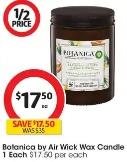Coles Botanica by Air Wick Wax Candle offer