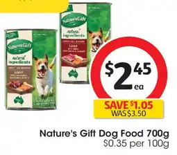 Coles Nature's Gift Dog Food offer