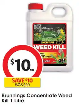 Coles Brunnings Concentrate Weed Kill offer