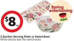 Coles 3 Section Serving Plate or Salad Bowl offer
