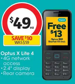 Coles Optus X Lite 4 offer