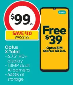 Coles Optus X-Total offer