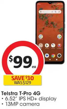 Coles Telstra T-Pro 4G offer