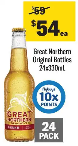 Coles Great Northern Original Bottles offer