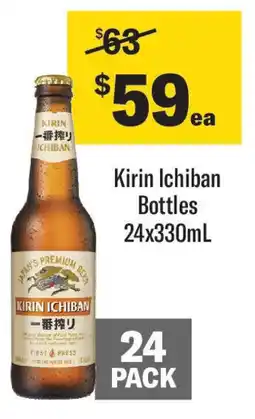 Coles Kirin Ichiban Bottles offer