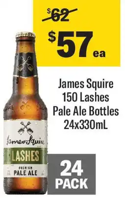 Coles James Squire 150 Lashes Pale Ale Bottles offer