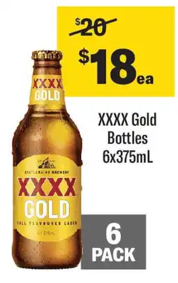 Coles XXXX Gold Bottles offer