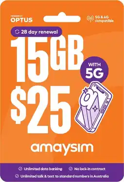 Coles amaysim $25 Starter Pack offer